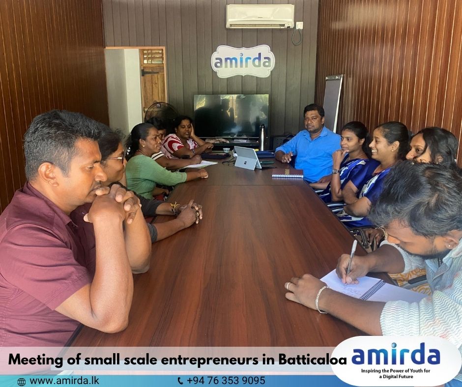 Meeting of small scale entrepreneurs in Batticaloa